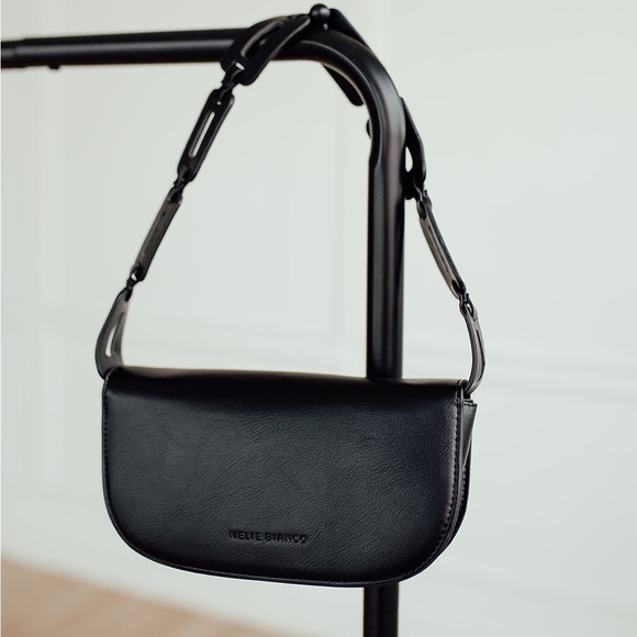 Melie Bianco Black Shoulder Bag - Picture 1 of 5